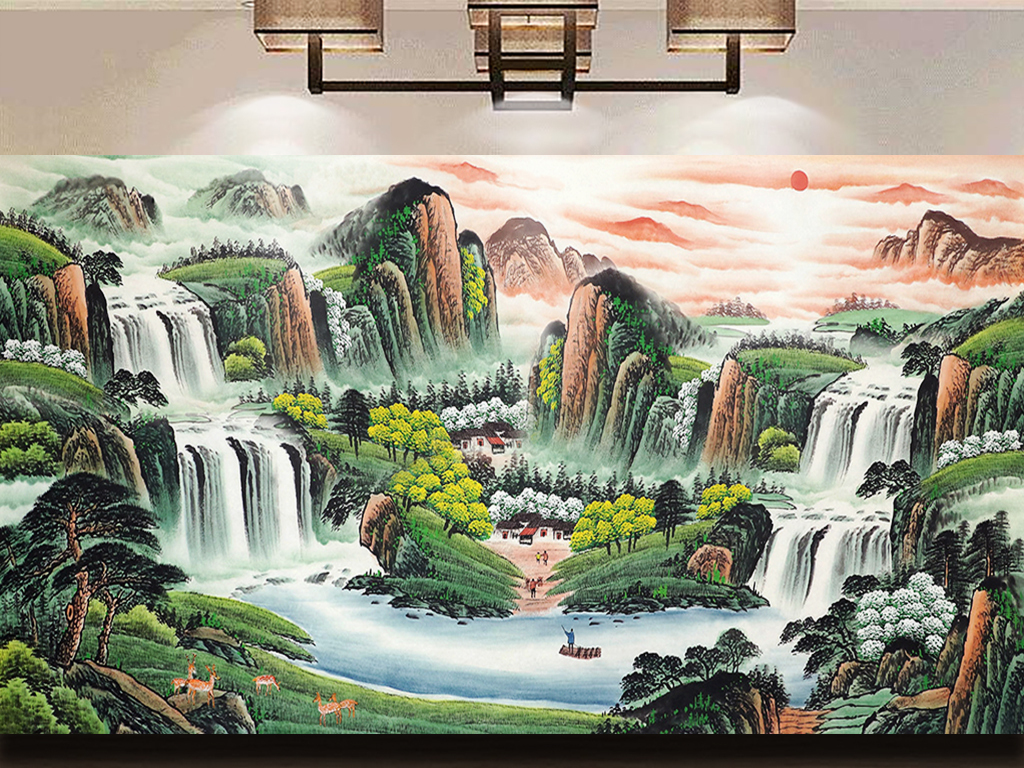 国画山水:国画山水画作品欣赏