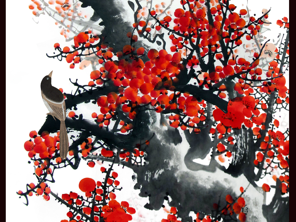 国画梅花 国画梅花的画法及步骤