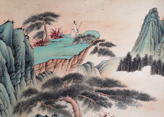 张大千山水画:张大千山水画图片大全